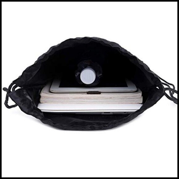 Lightweight Nylon Drawstring Backpack Pack for Gym Sports Travel Foldable main image 4